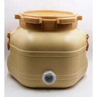 Plastic filling container 50kg with pinch tap