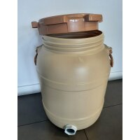 Plastic filling container 75kg with pinch tap