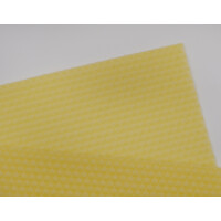 Beeswax foundation 5.1mm from disease-free beeswax Dadant Blatt Honeycomp 410x130mm
