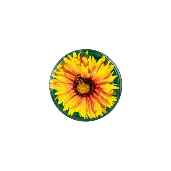 Twist Off Deckel TO82 Apisina Sonnenblume 500g Honigglas